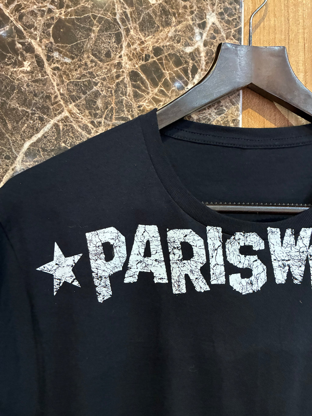 PARISWOOD SIGN OG TEE SHIRT BLACK