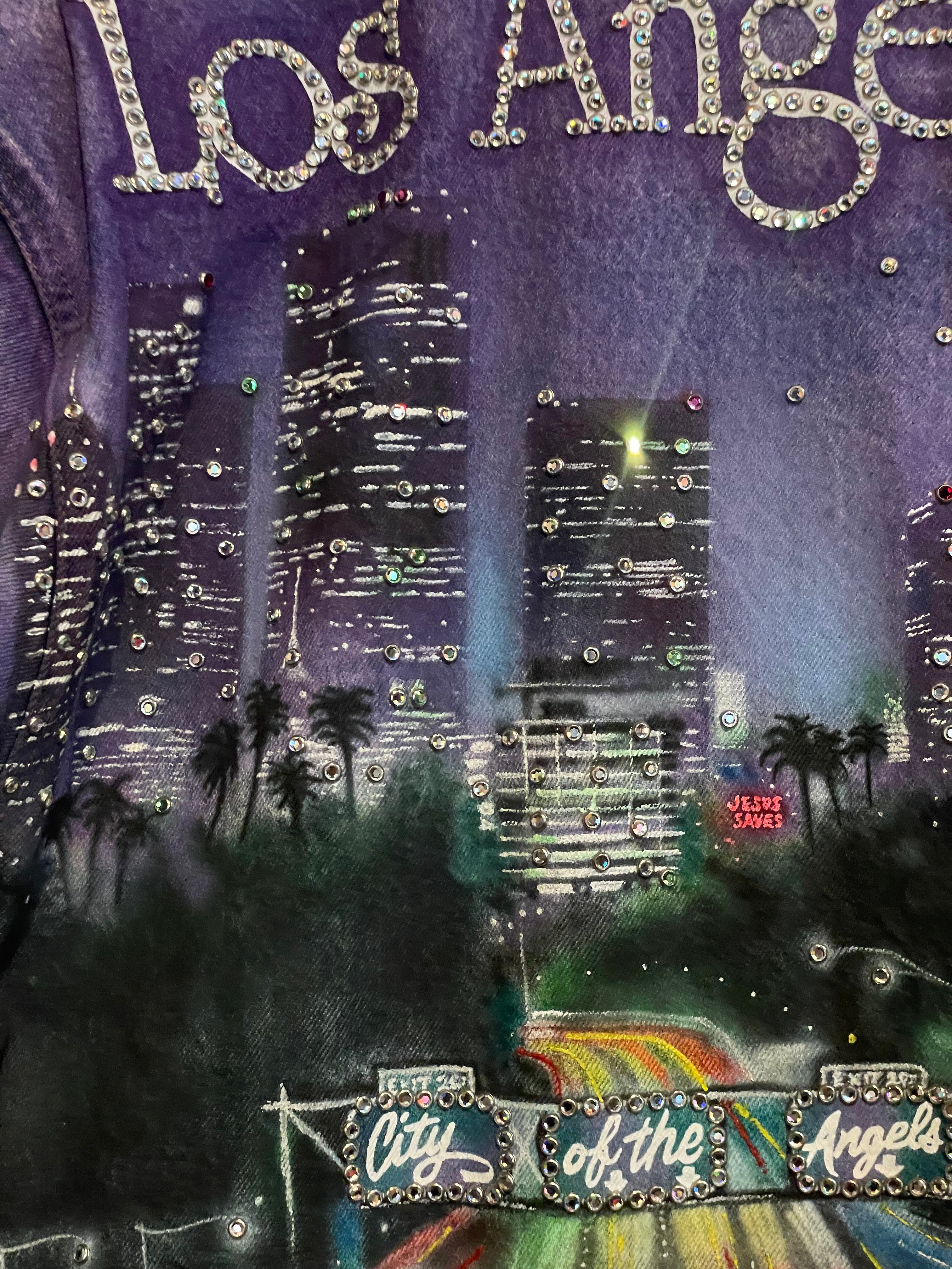 TONY ALAMO LOS ANGELES DENIM STRASS JACKET