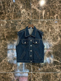 DENIM GILET SANS MANCHES RIVET STUDED