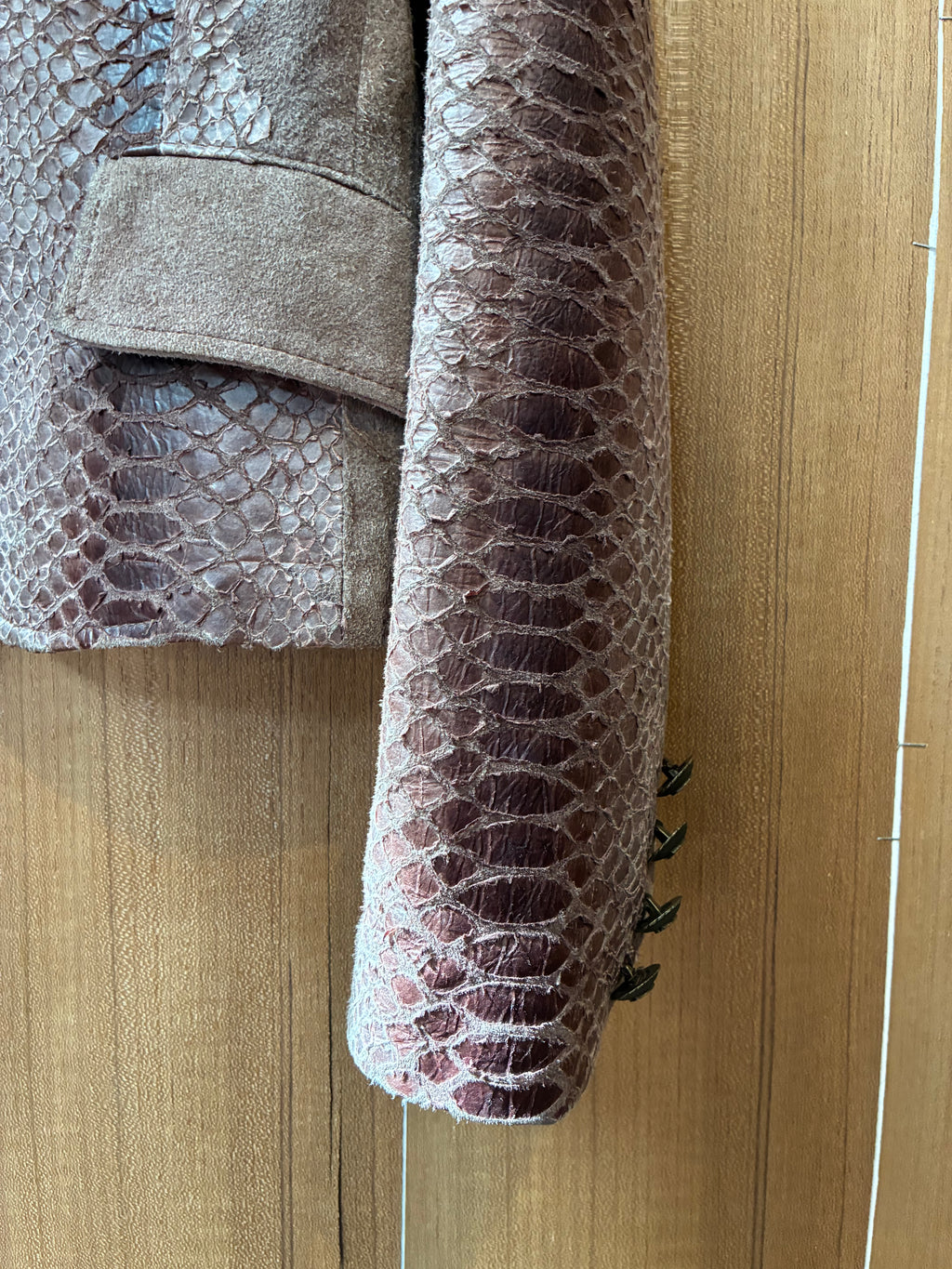 SUEDE SNAKE TREATMENT JACKET