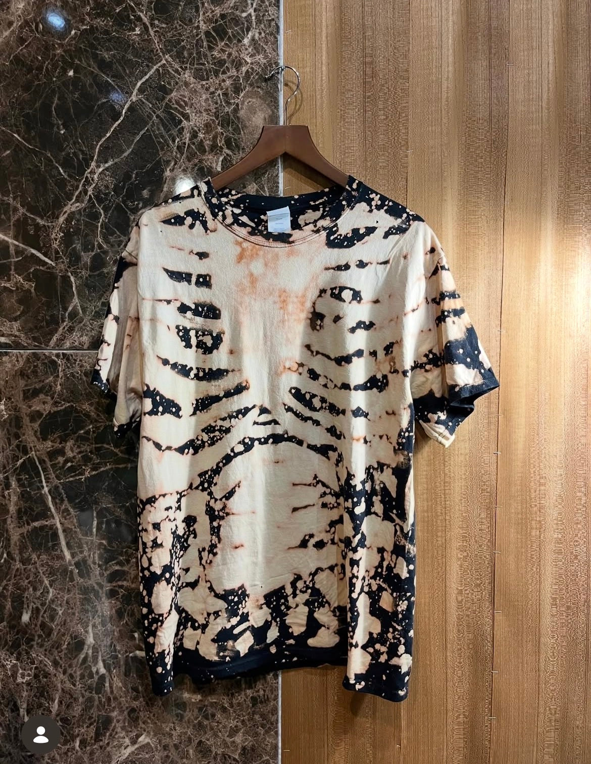 SKELETON BLEACHED TEE