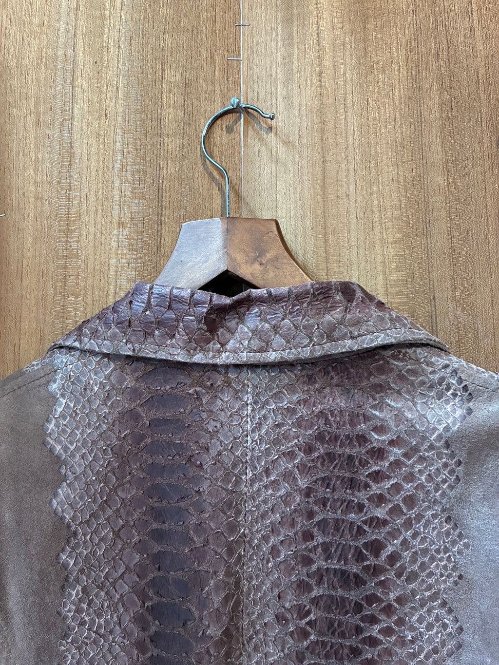 SUEDE SNAKE TREATMENT JACKET