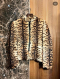TIGER PRINTED RABBIT FUR
