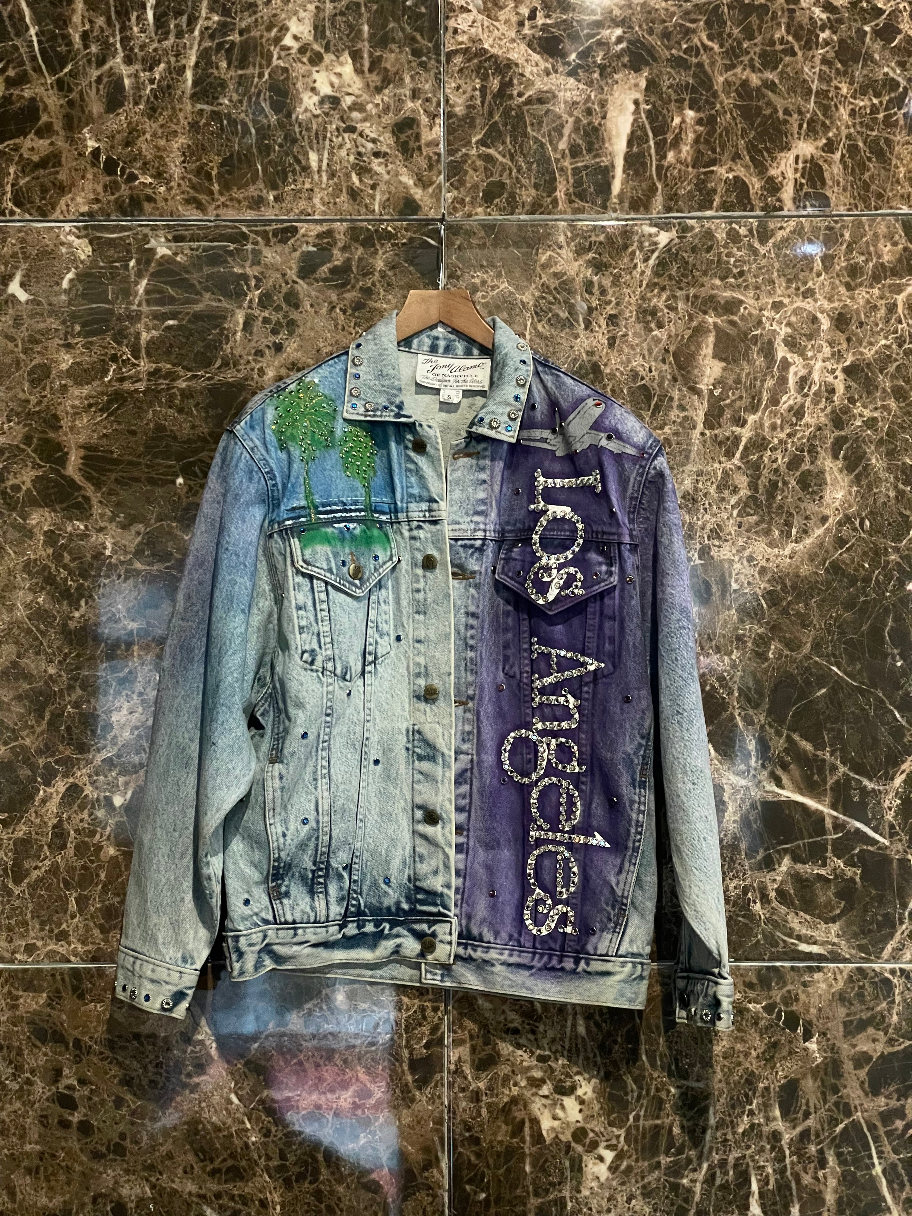 TONY ALAMO LOS ANGELES DENIM STRASS JACKET