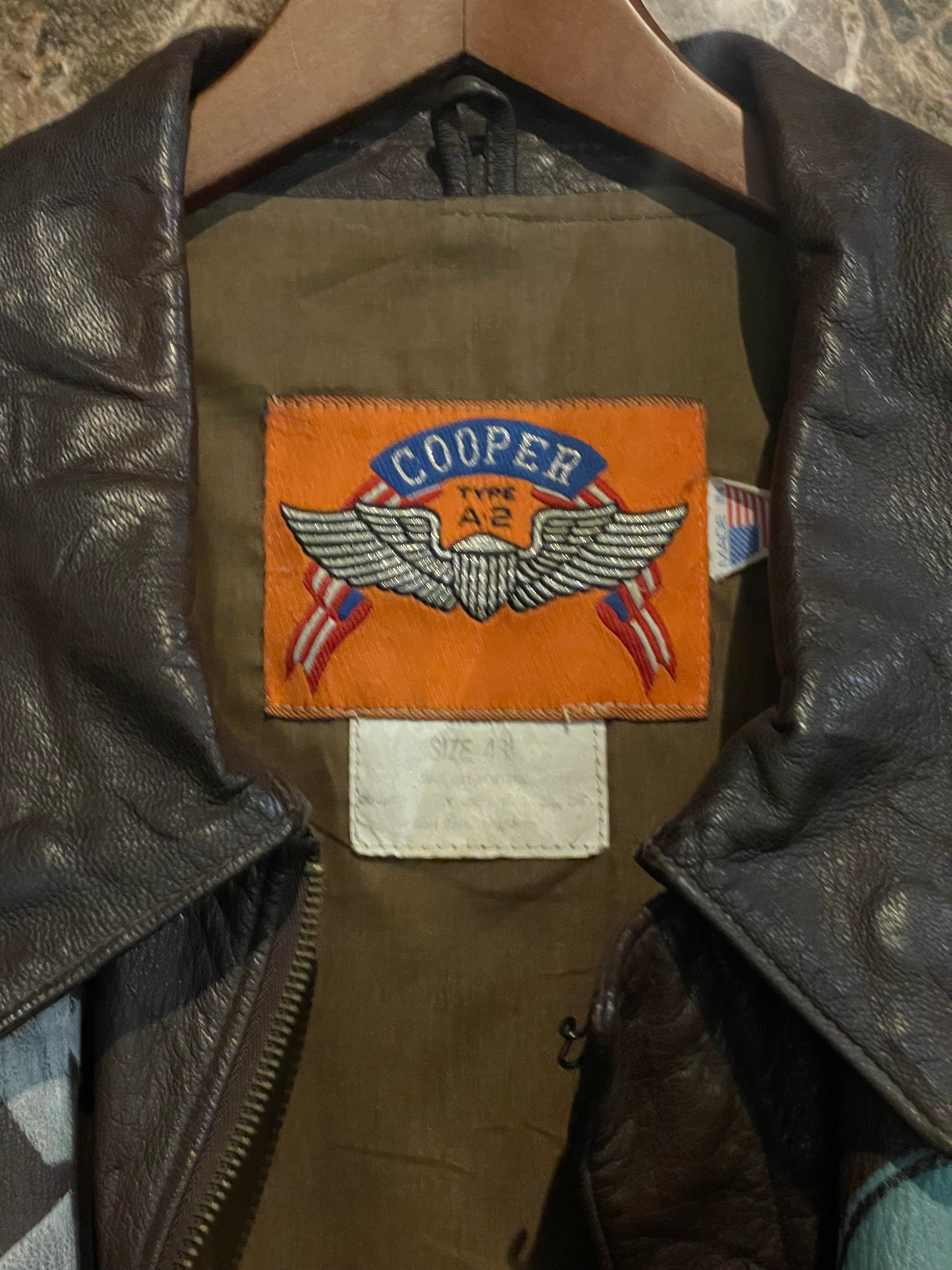 COOPER A2 WAR PAINTED SOUVENIR JACKET