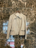 WHITE SNAKE SKIN JACKET