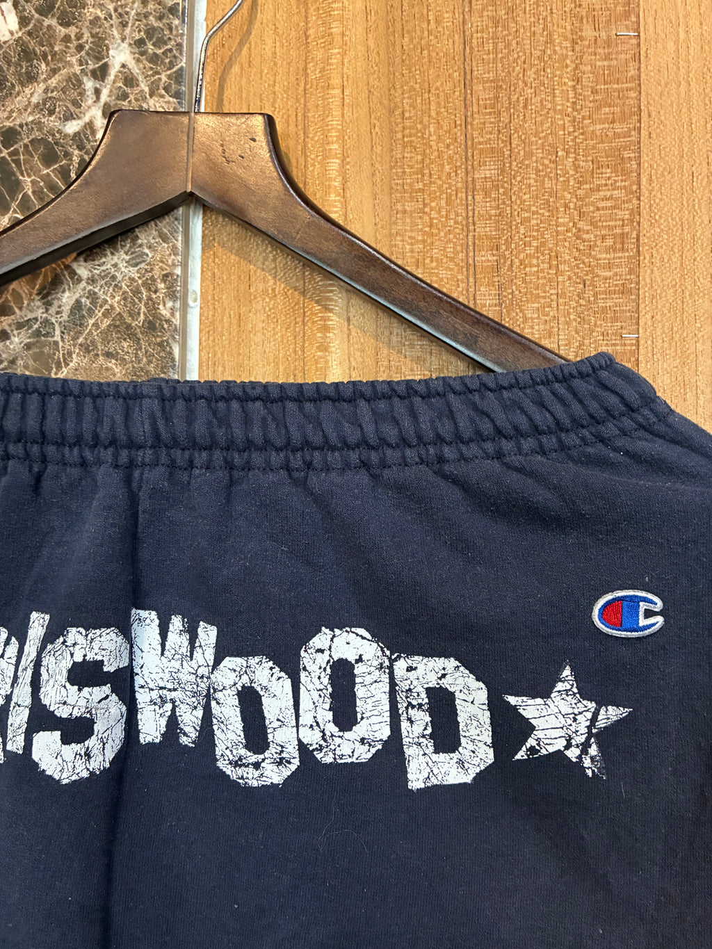 PARISWOOD SIGN CHAMPION JERSEY SHORT NAVY