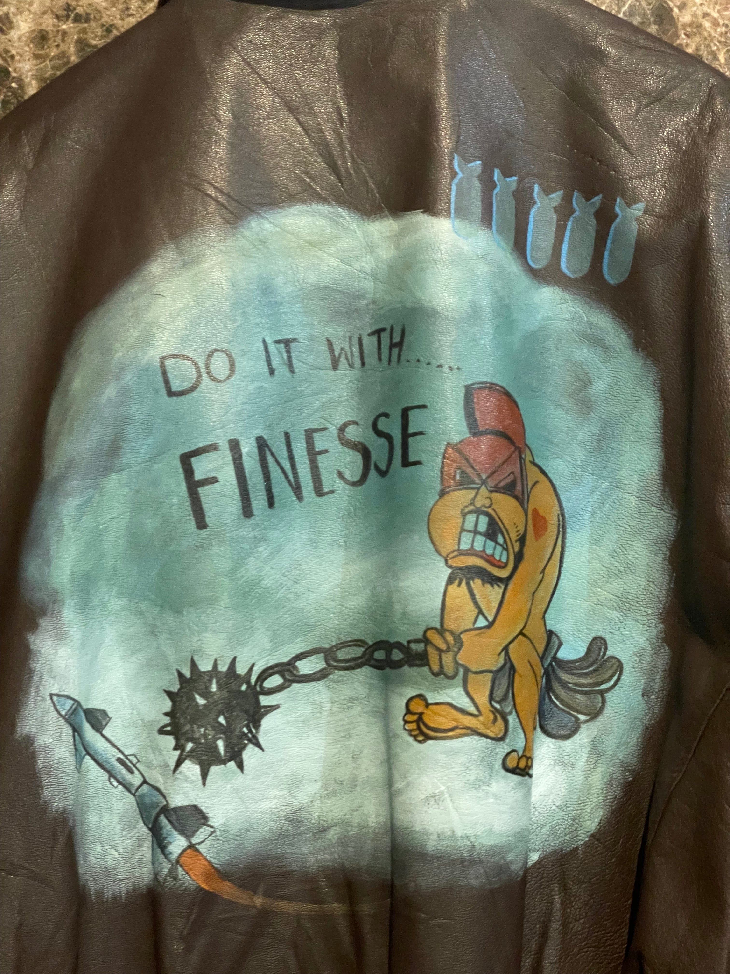 COOPER A2 WAR PAINTED SOUVENIR JACKET