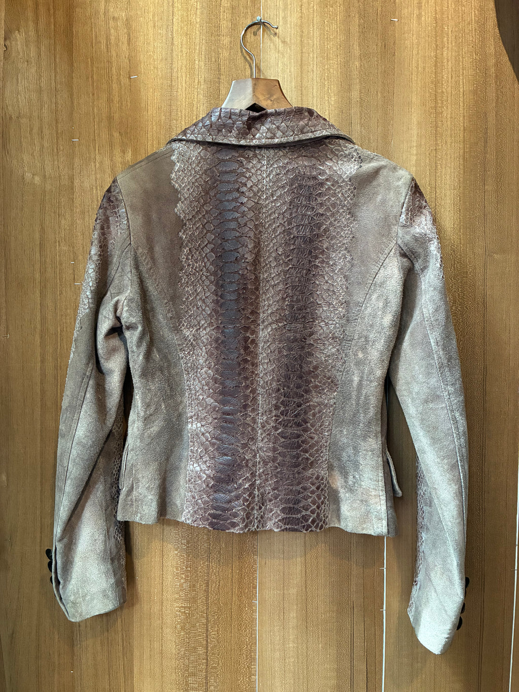 SUEDE SNAKE TREATMENT JACKET