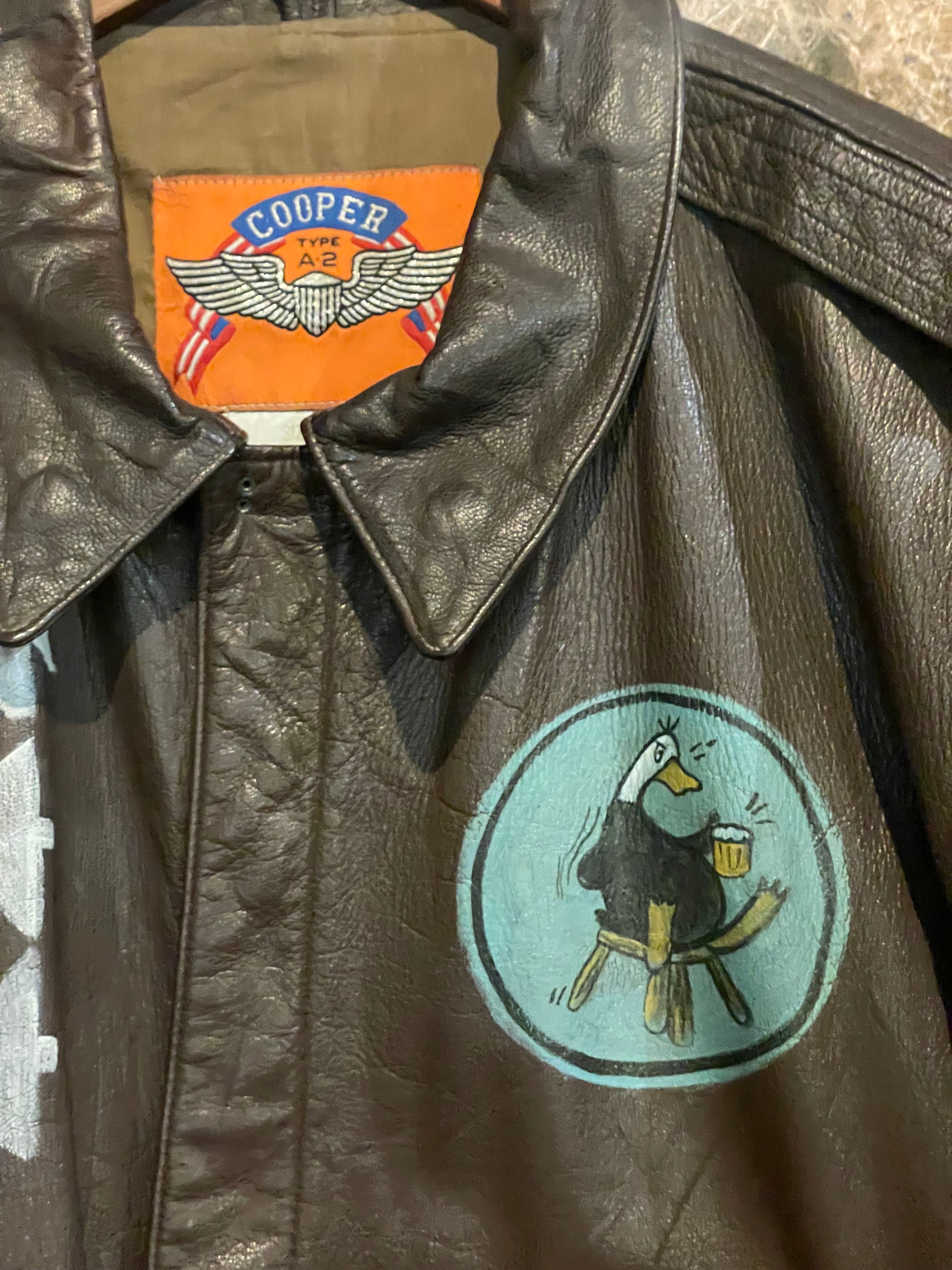 COOPER A2 WAR PAINTED SOUVENIR JACKET