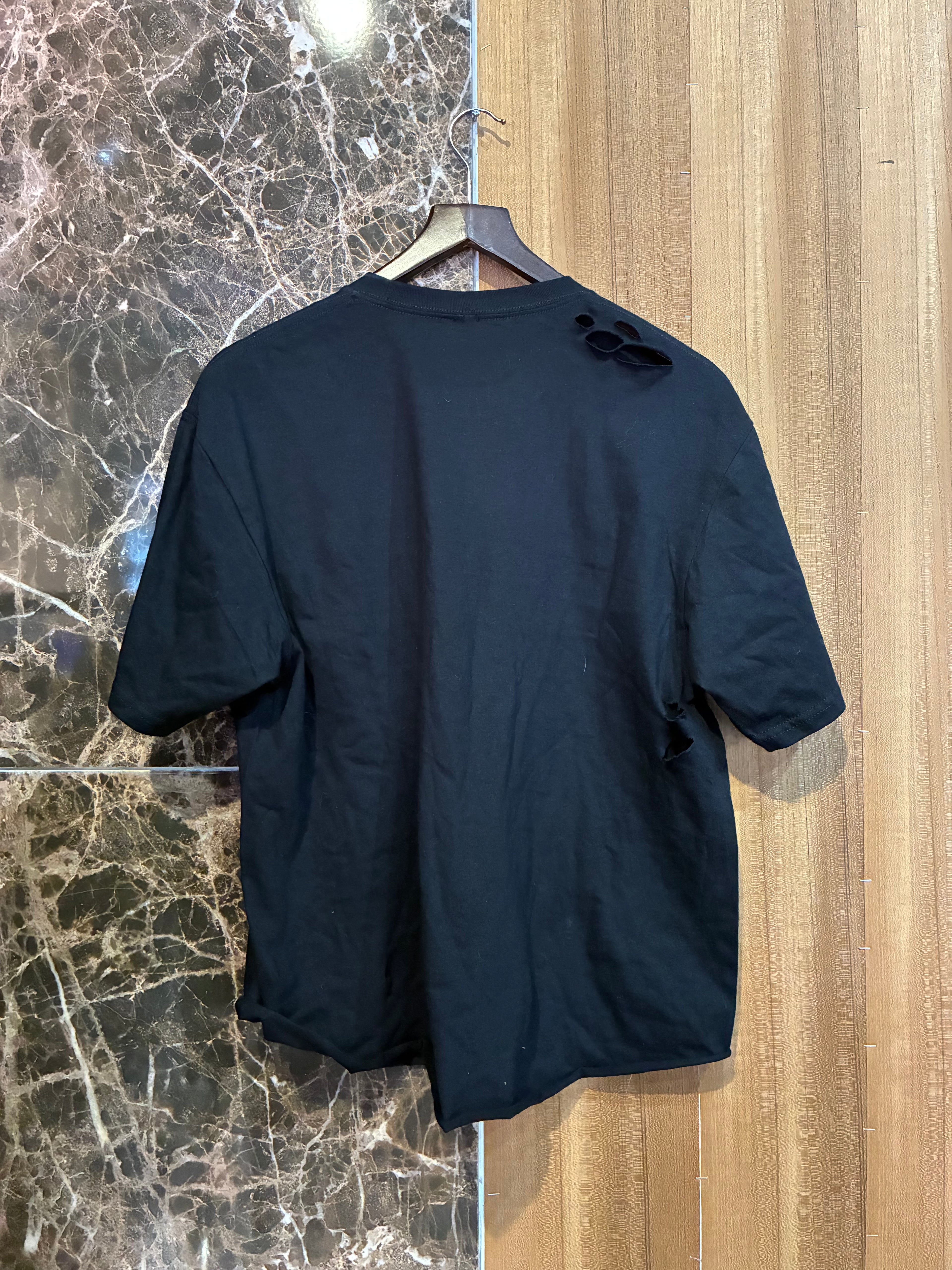 PARISWOOD SIGN OG TEE SHIRT DISTRESSED BLACK