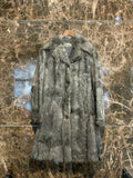 GOAT FUR COAT GREY