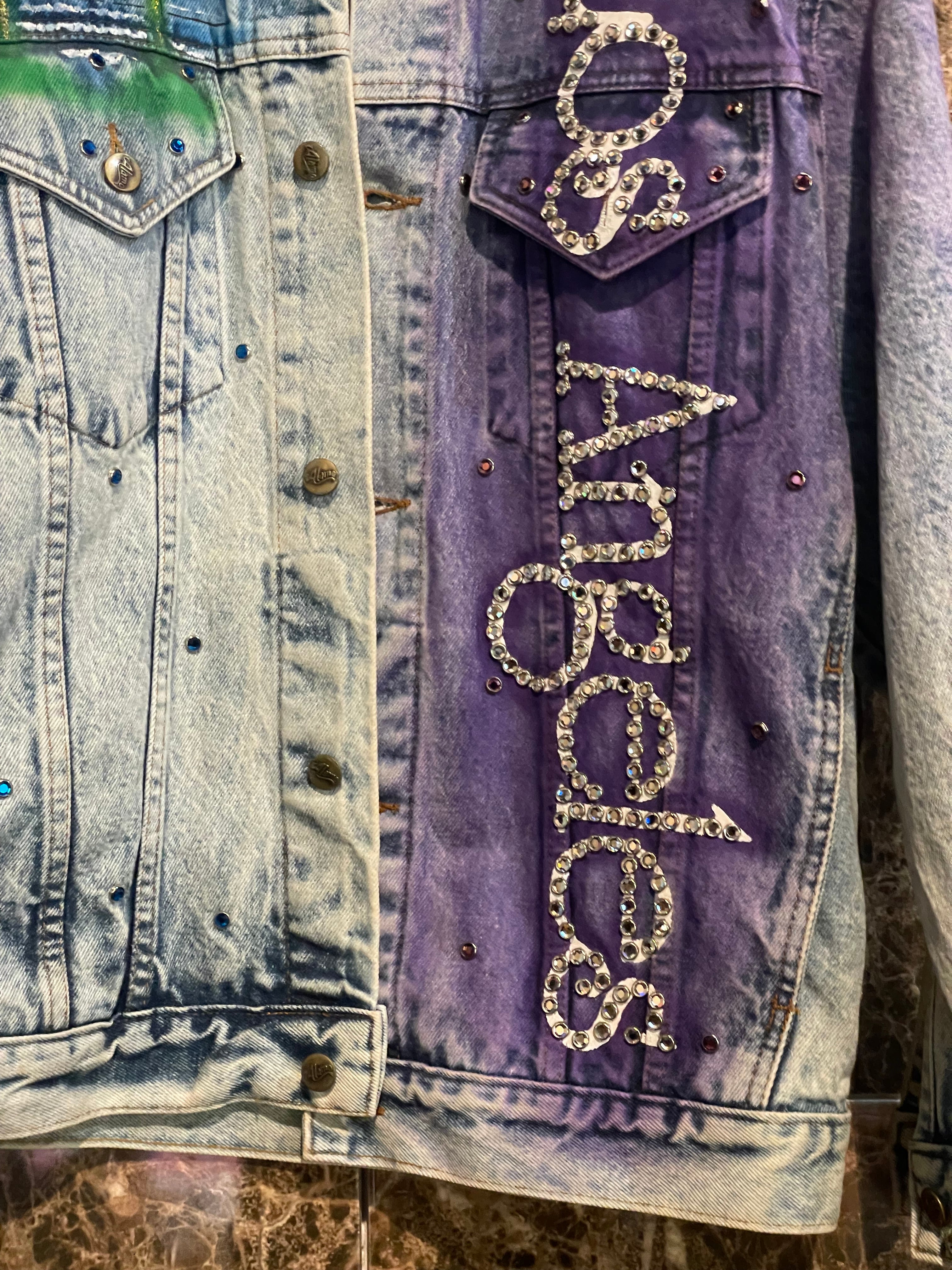 TONY ALAMO LOS ANGELES DENIM STRASS JACKET