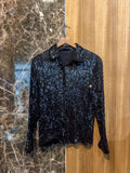 SEQUINS BLACK SHIRT