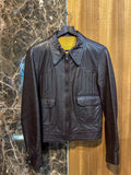 70S LEATHER BLOUSON