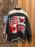 LEATHER PATCHWORK BOMBER COLLMIE PARIS
